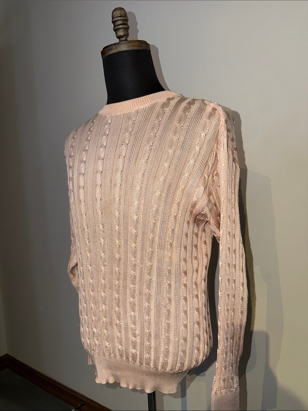 ROSSINI  Lightweight Knit Sweater in Pale pink
